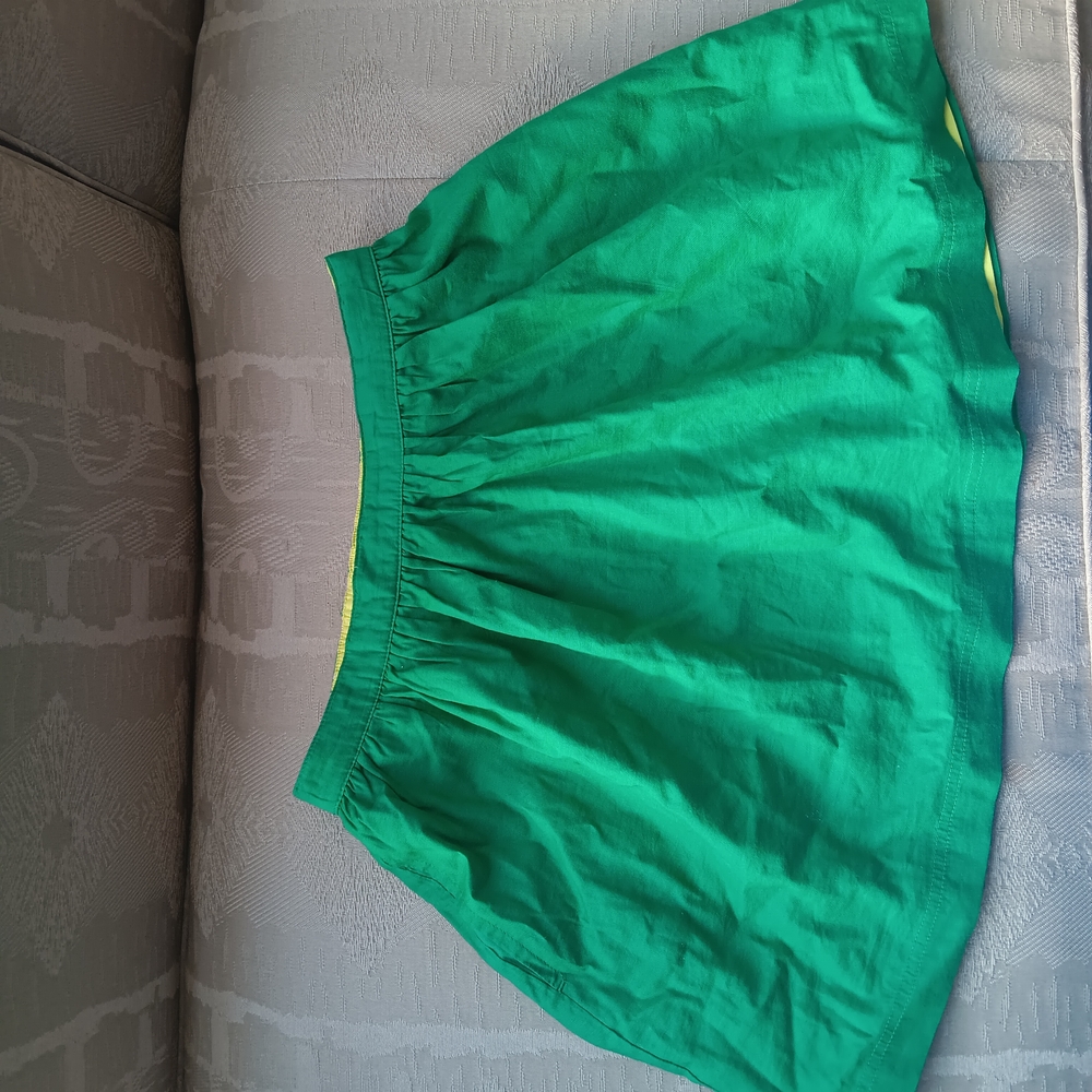 Primary Reversible Green And Yellow  Skirt